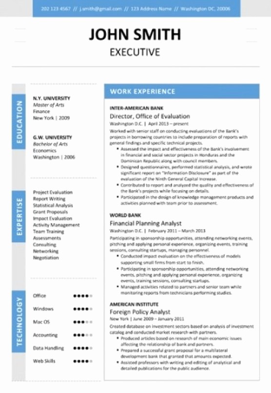 Best Resume Template Microsoft Word Beautiful 6 Executive Resume Templates Word Website Wordpress Blog