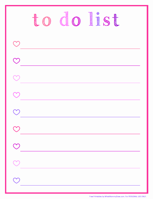 Best to Do List format New 8 Best Of Cute to Do List Printable Template Free