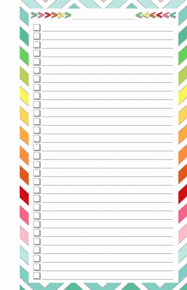 Best to Do List format Unique Free Printable Blank Checklist Half Page