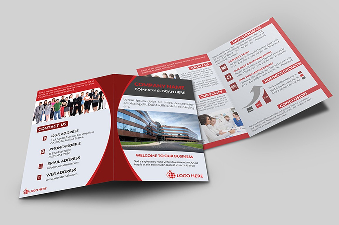 Bi Fold Brochure Templates Free Fresh Corporate Bi Fold Brochure V 1 Brochure Templates On