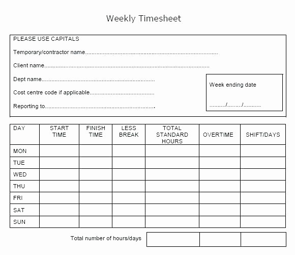 Bi Monthly Timesheet Template Excel Best Of Weekly Timecard Template – Spitznasfo