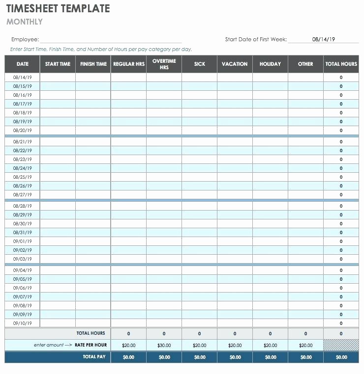 Bi Monthly Timesheet Template Excel New Template for Excel Free Timesheet Multiple Employees