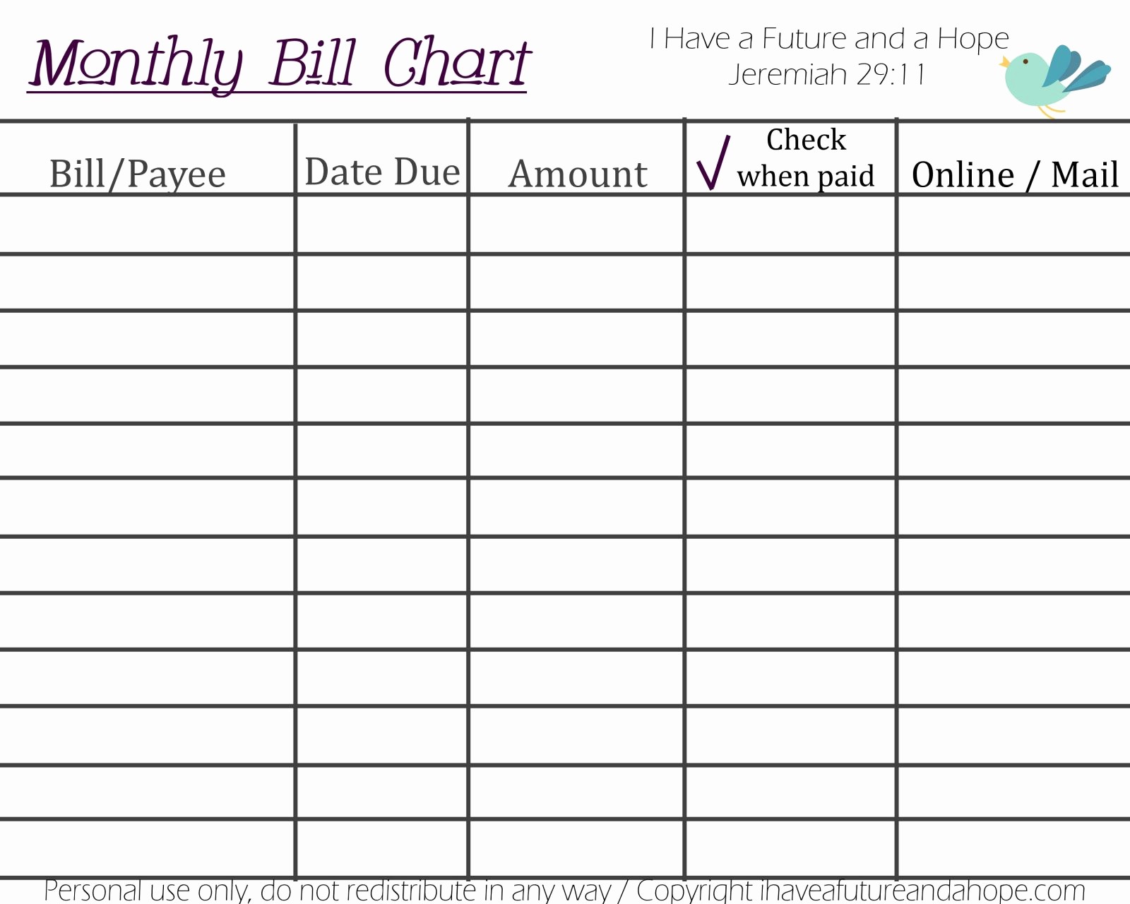 Bi Weekly Bill Pay Template Unique Bill Payment Schedule Template Sale Weekly Freethly