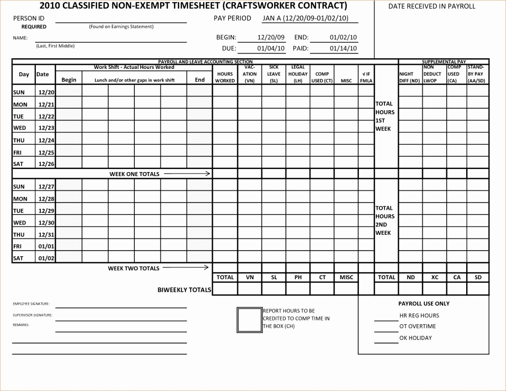 Bi Weekly Timecard with Lunch Awesome Bi Weekly Time Card Calculator with Lunch Break Hashtag Bg