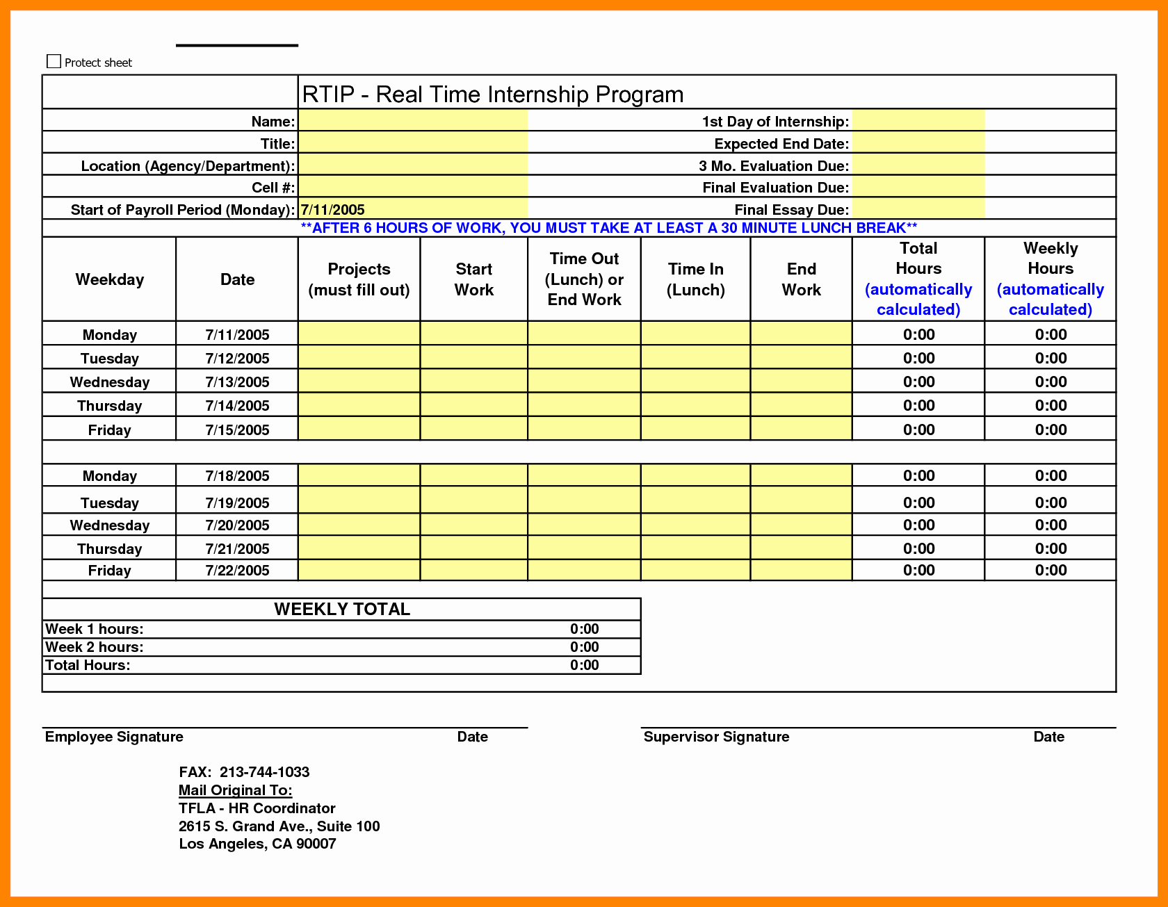 work time clock calculator with lunch