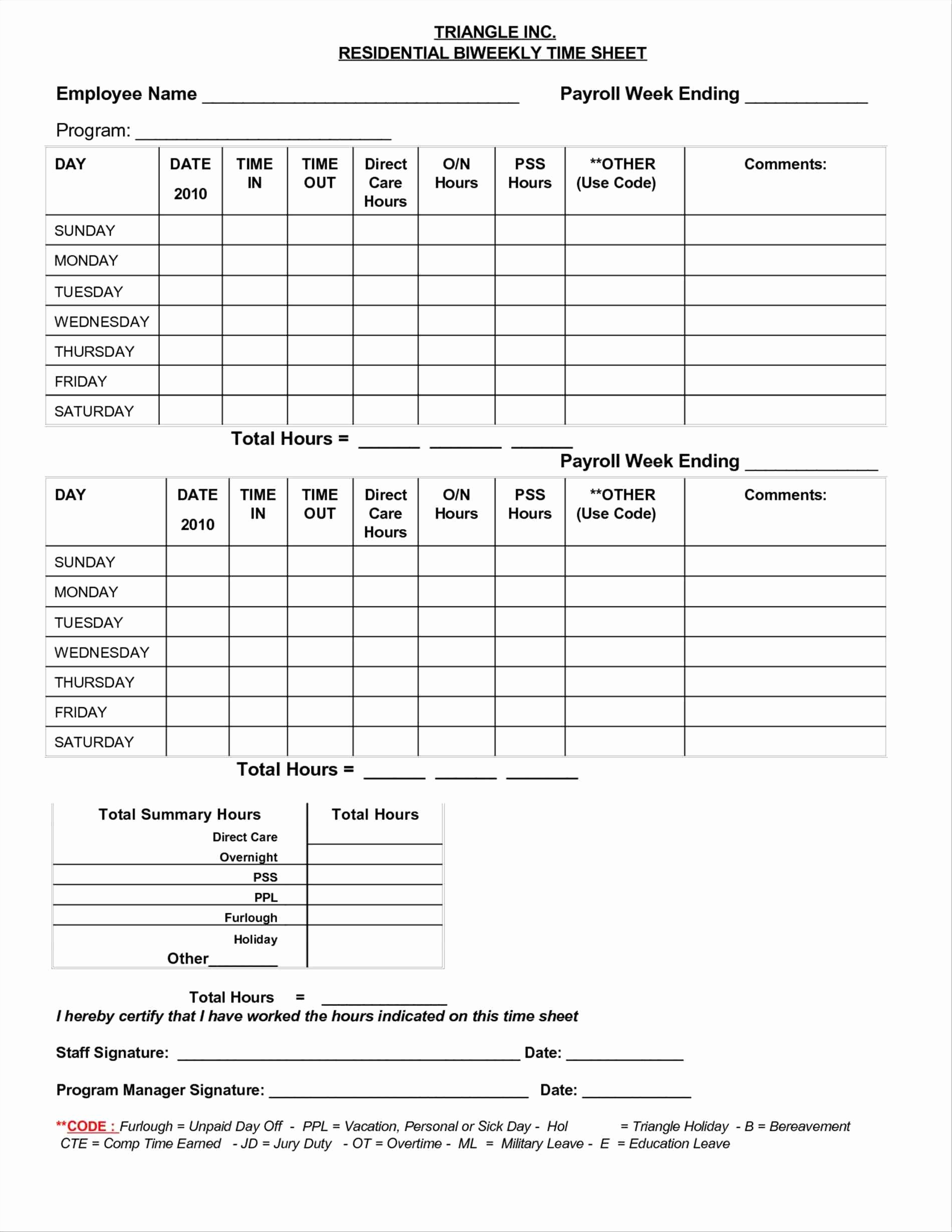 2021 biweekly timesheet template fillable printable pdf download