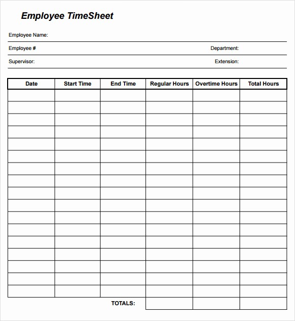 Bi Weekly Timesheet Template Free Unique 24 Sample Time Sheets