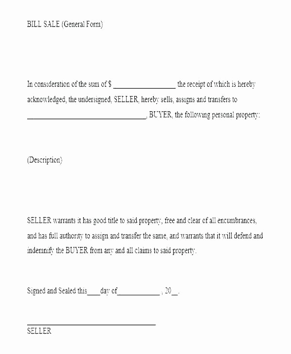 Bill Of Sale Contract Template Elegant Vehicle Bill Sale Word Doc Document Template Agreement