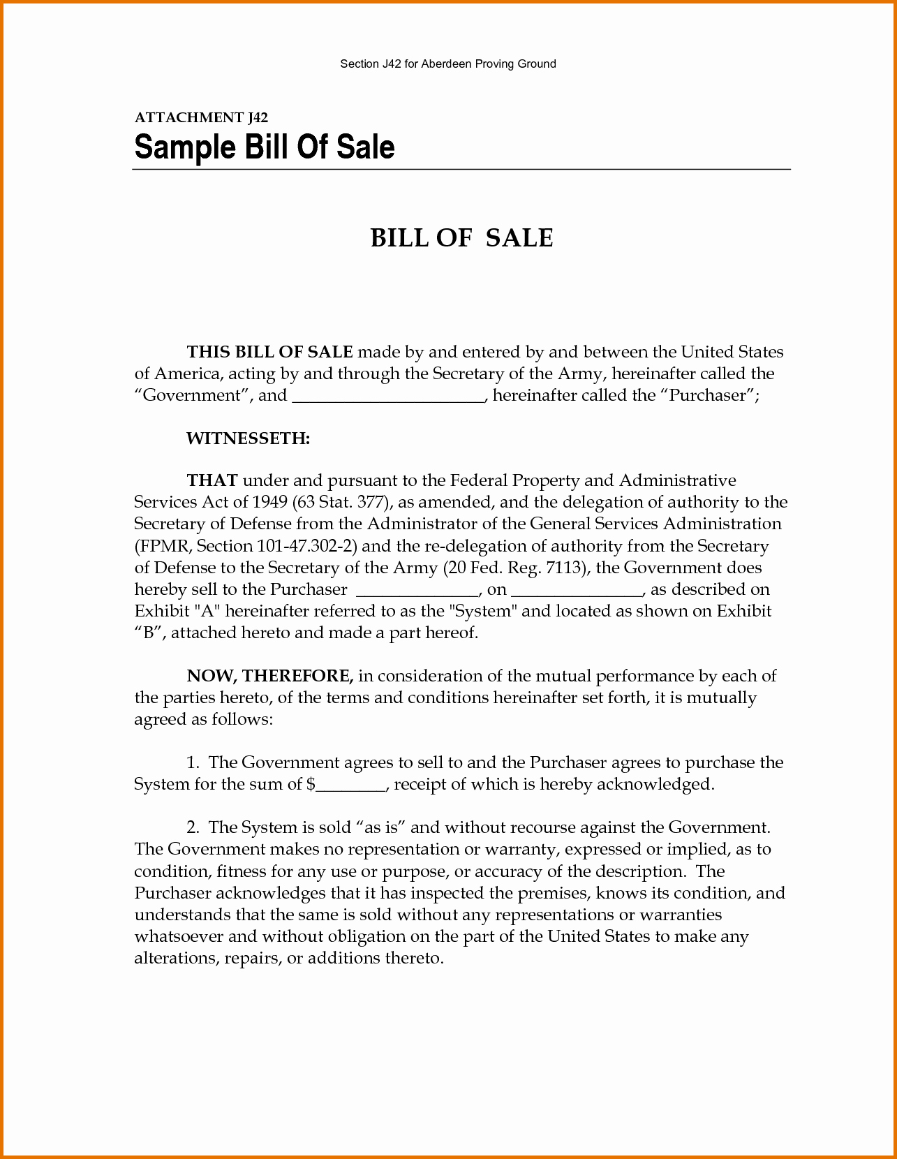 Bill Of Sale Example Letter Lovely Samples Bill Sale