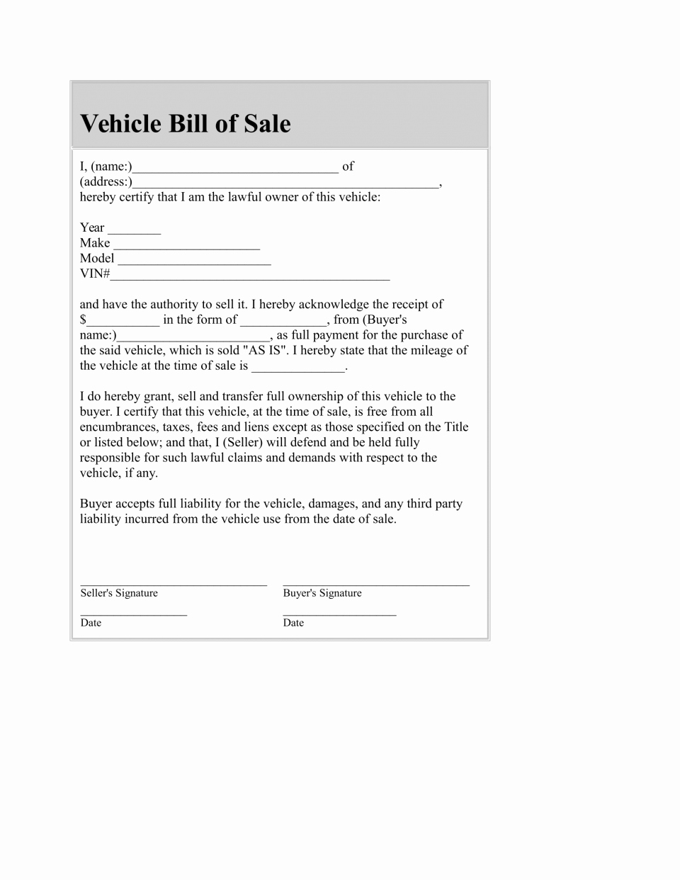Bill Of Sale Fillable Pdf Awesome Automobile Bill Sale Template Pdf