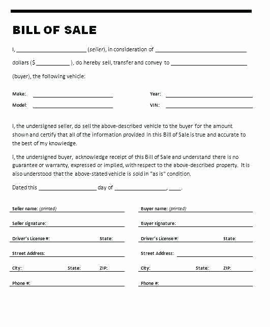 Bill Of Sale Fillable Pdf Elegant Auto Bill Sale Template Pdf Ga Vehicle Bill Sale