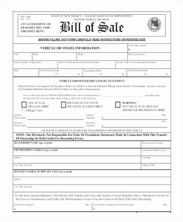 Bill Of Sale Florida Vehicle Inspirational Receipt Sale form Automobile Bill Template Sample