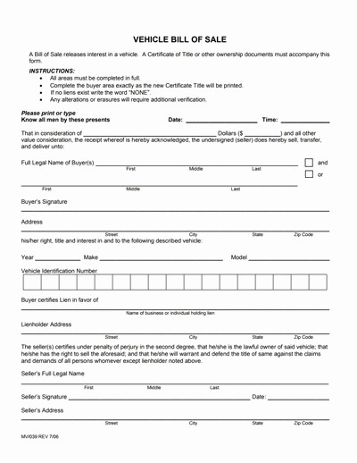 Bill Of Sale form Motorcycle Fresh Motorcycle Bill Sale Template 2018
