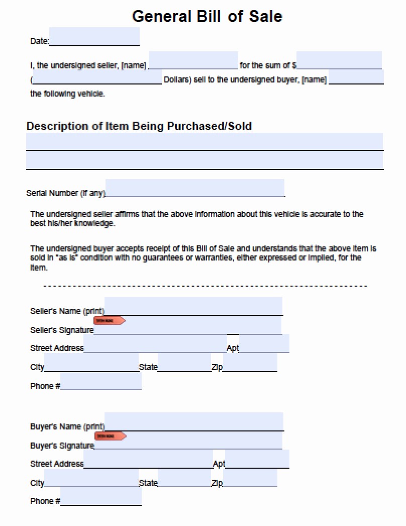 Bill Of Sale Generic form Elegant Search Results for “free Printable Bill Sale