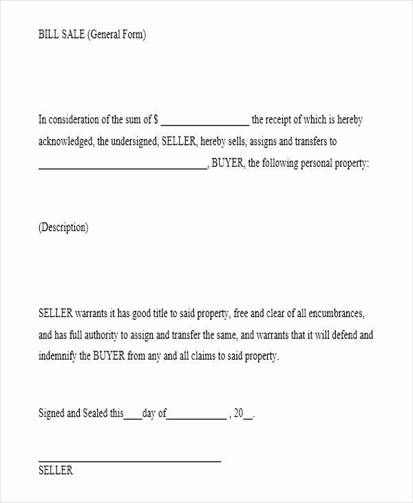 Bill Of Sale Generic form New 27 Receipt Templates In Word