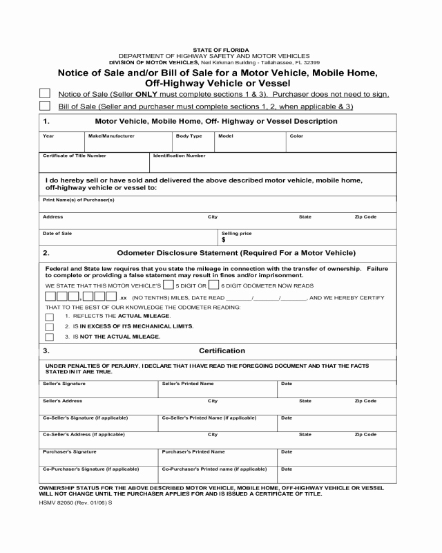 Bill Of Sale Print Off Luxury 2019 Vehicle Bill Of Sale form Fillable Printable Pdf