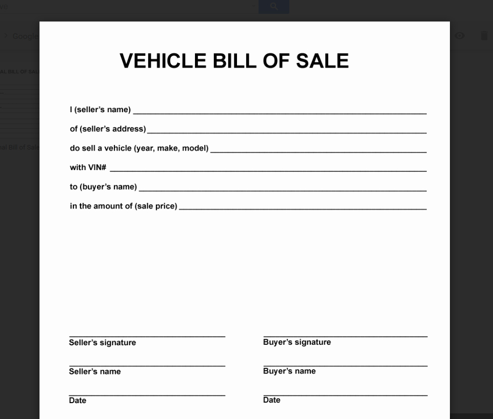Bill Of Sale Printable Free Awesome Deeauvil Freebie Friday Simple Free Bill Of Sale