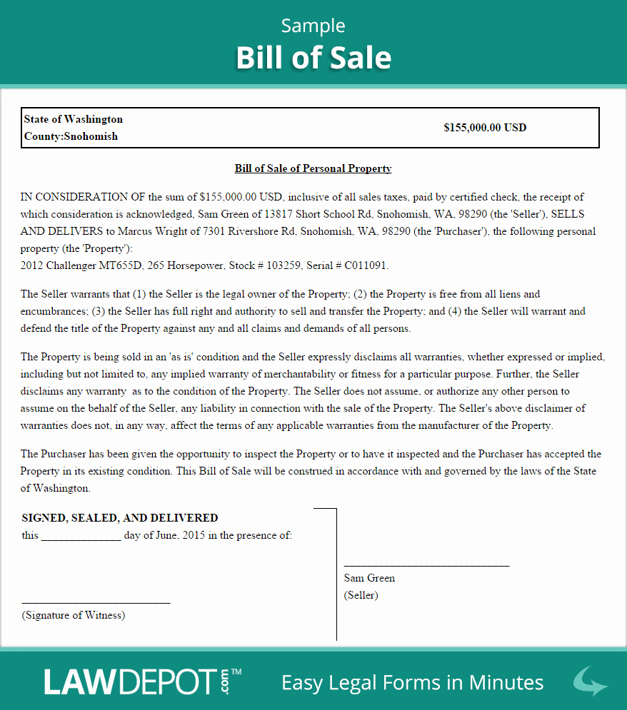 Bill Of Sale Sample Document Inspirational Bill Of Sale form Free Bill Of Sale Template Us