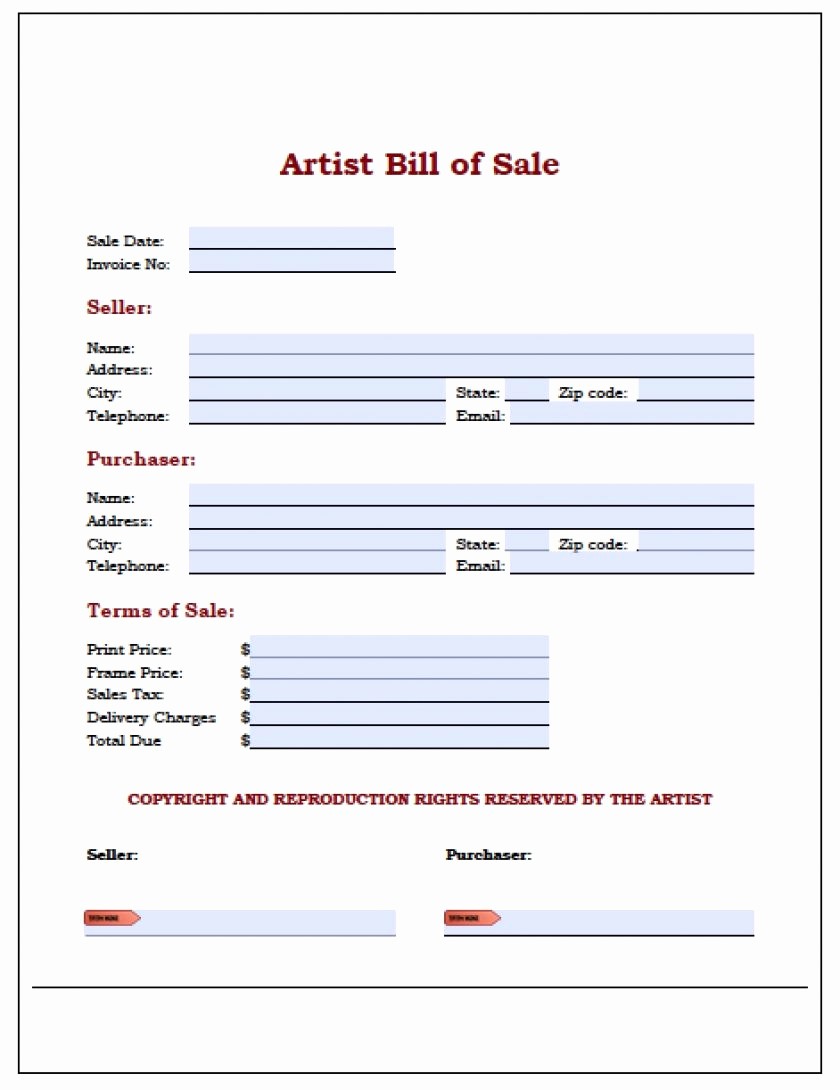 Bill Of Sale Template Download Fresh Download Bill Sale Template