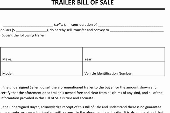 Bill Of Sale Trailer Texas Lovely 248 Bill Of Sale form Free Download