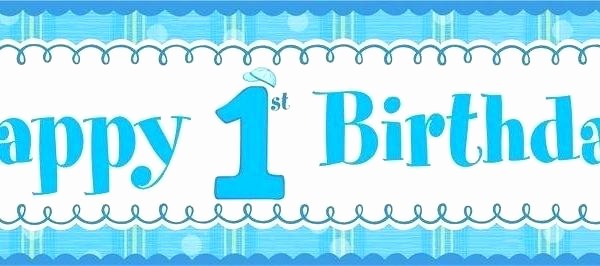Birthday Banner Templates Free Download Fresh 1st Birthday Banner Template Free Download