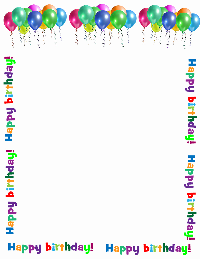 Birthday Borders for Microsoft Word Beautiful 8 Free Printable Stationery Borders Pretty Designs Here