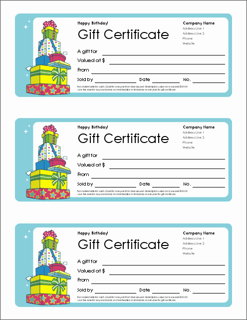 Birthday Gift Certificate Template Word Elegant Free Gift Certificate Template and Tracking Log