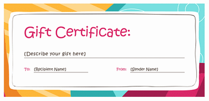 Birthday Gift Certificate Template Word Luxury New Editable Gift Certificate Templates