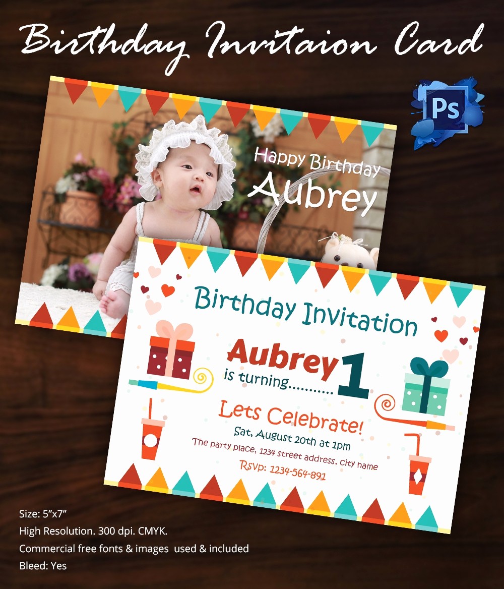 Birthday Invitation Card Template Free Luxury Birthday Invitation Template 32 Free Word Pdf Psd Ai