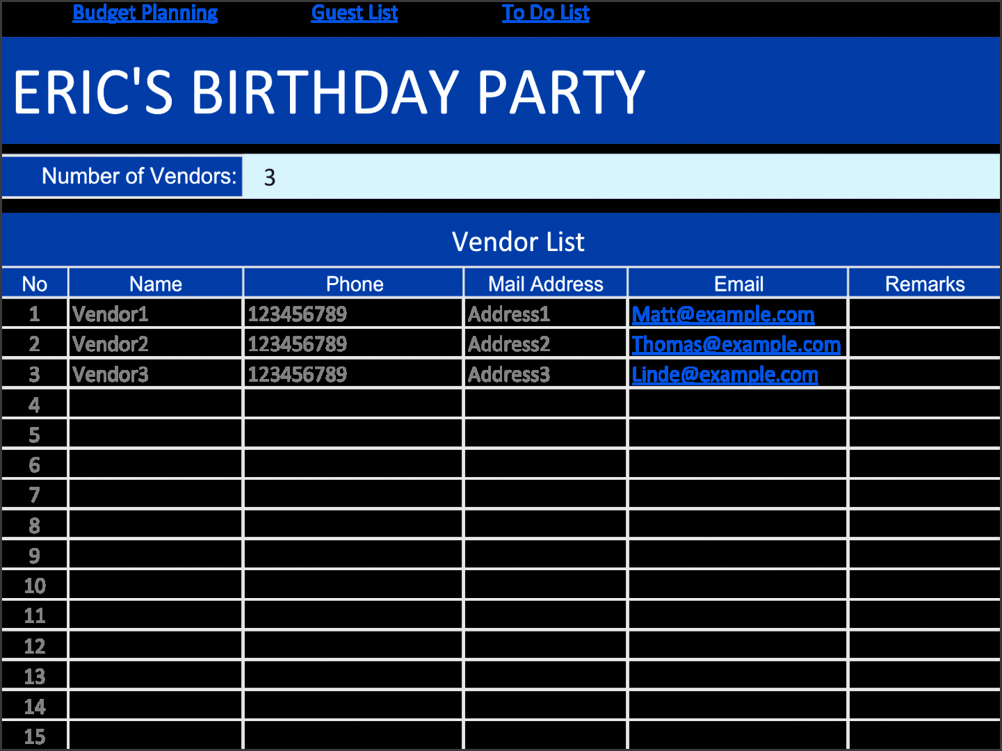 Birthday Party Guest List Template Beautiful 6 Party Guest List Templates Sampletemplatess