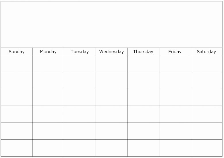 Blank Calendar to Fill In Beautiful to Fill In Blank Calendar Free Calendar Template