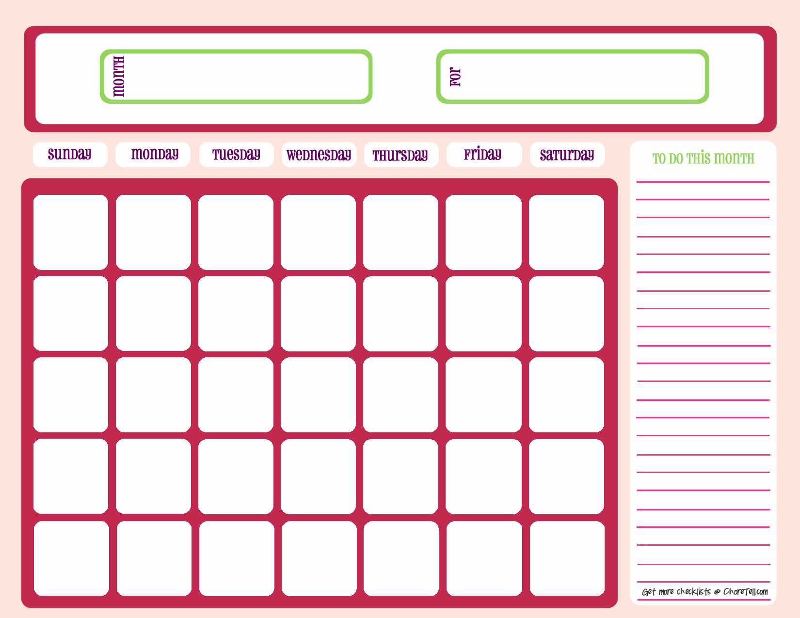 Blank Calendar to Fill In Unique Every Day I’m Shuff Shufflin’ Thank Goodness