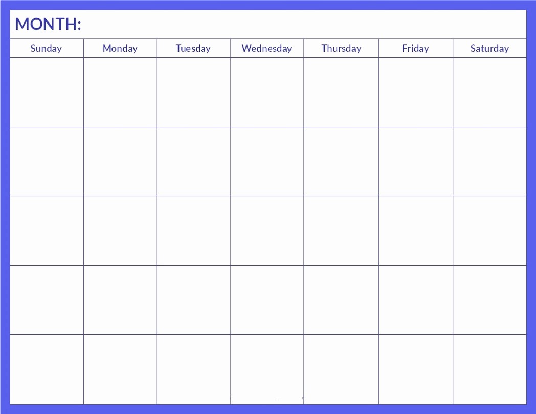 Blank Calendar to Type On Awesome Printable Blank Calendar Pages