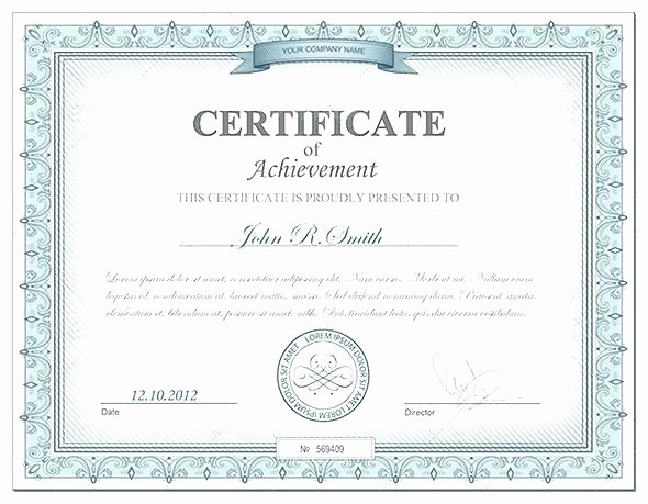 Blank Certificate Of Achievement Template Lovely Certificate Liability Club Insurance Blank form