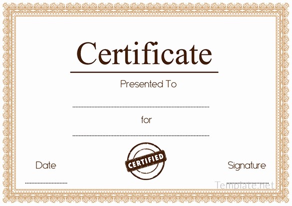 Blank Certificate Of Achievement Template Luxury Free Certificate Template – 65 Adobe Illustrator