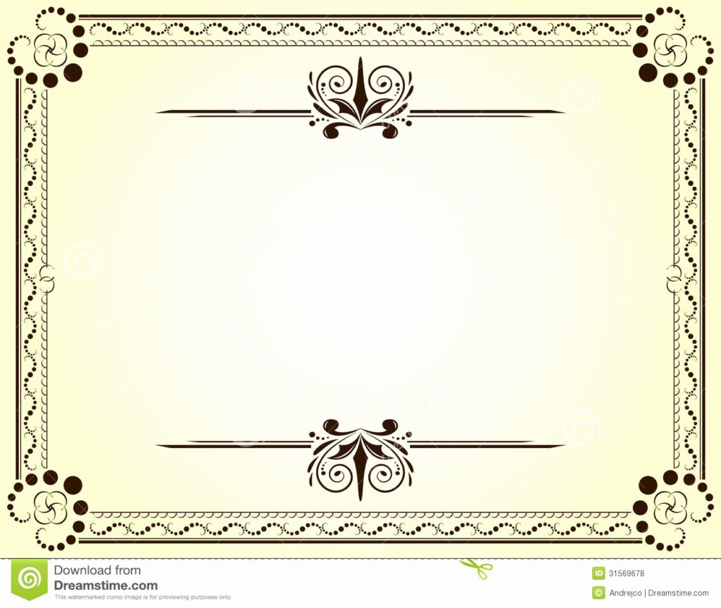 Blank Certificate Templates for Word Unique Blank Vector Printable Blank Certificates