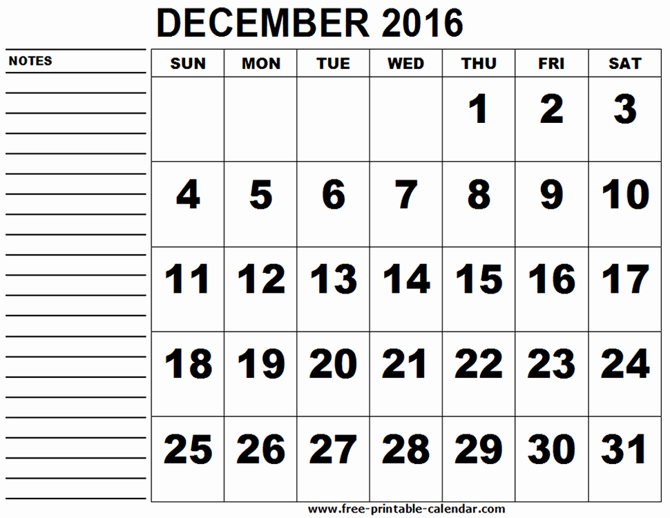 Blank December Calendar 2016 Printable Beautiful Blank December Calendar Printable Calendar Template 2018
