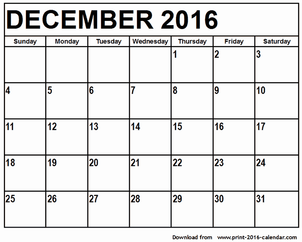 Blank December Calendar 2016 Printable Best Of December 2015 Printable Calendar Cheatervz