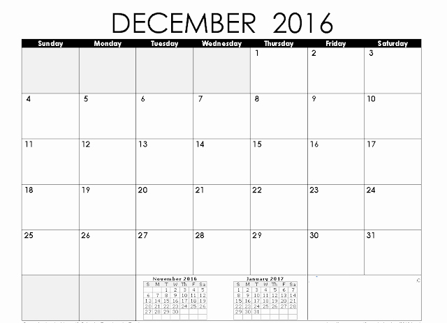 Blank December Calendar 2016 Printable Best Of Printable Calendar 2018 [free] December 2016 Printable