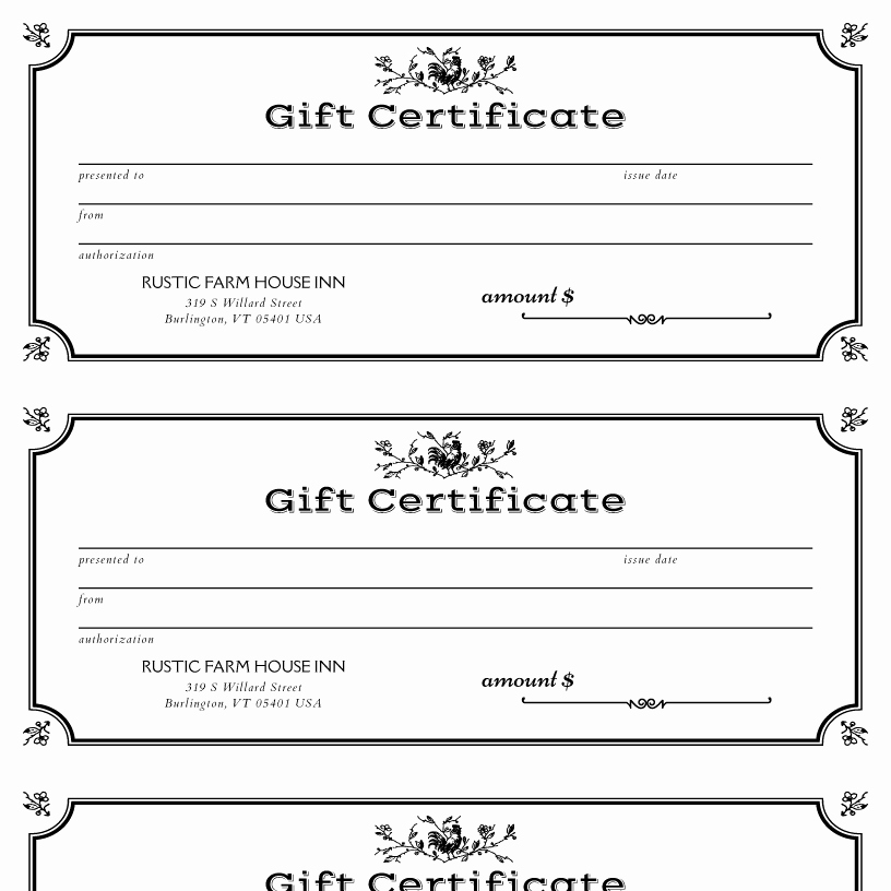 Blank Gift Certificates to Print Fresh Printable Blank Pro Gift Certificate Design