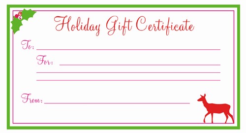 Blank Gift Certificates to Print Fresh Uses for Gift Certificate Templates