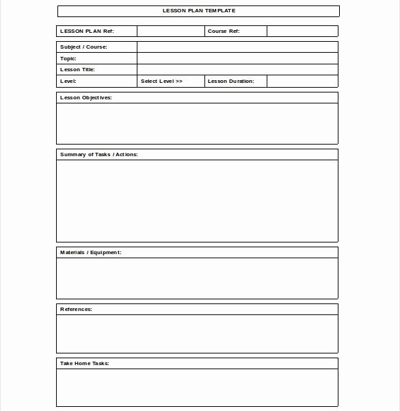 Blank Lesson Plan Template Word Awesome Blank Lesson Plan