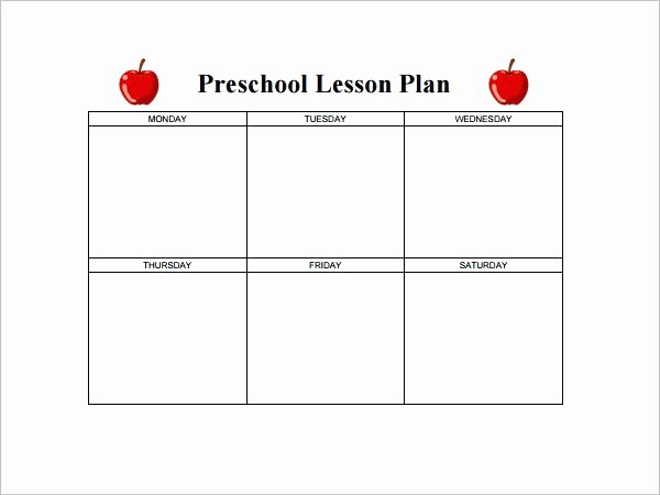 Blank Lesson Plan Template Word Inspirational Free Printable K Lesson Plans 6 School Plan Template Blank