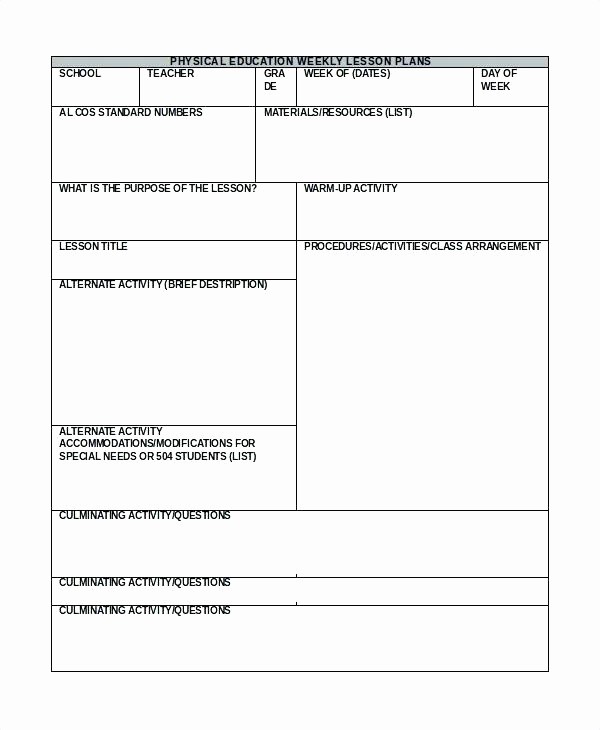 Blank Lesson Plan Template Word Lovely Blank Weekly Lesson Plan Template Word Free Templates