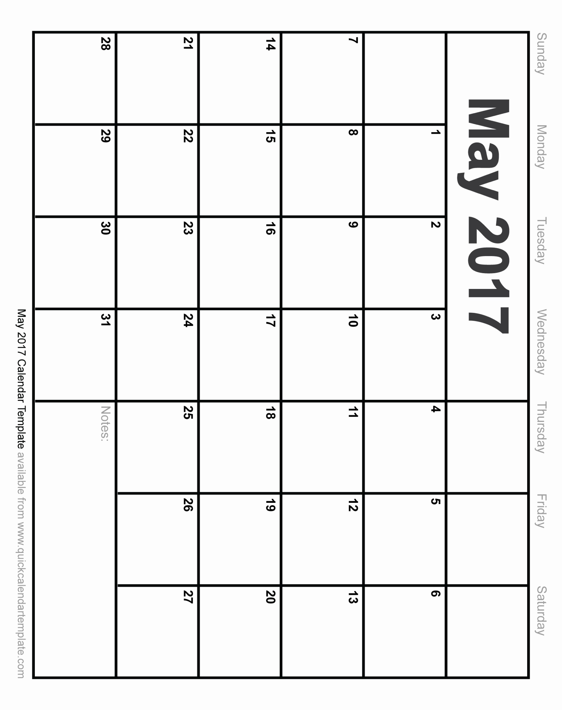 Blank May Calendar 2017 Printable Awesome Free Printable May 2017 Calendar