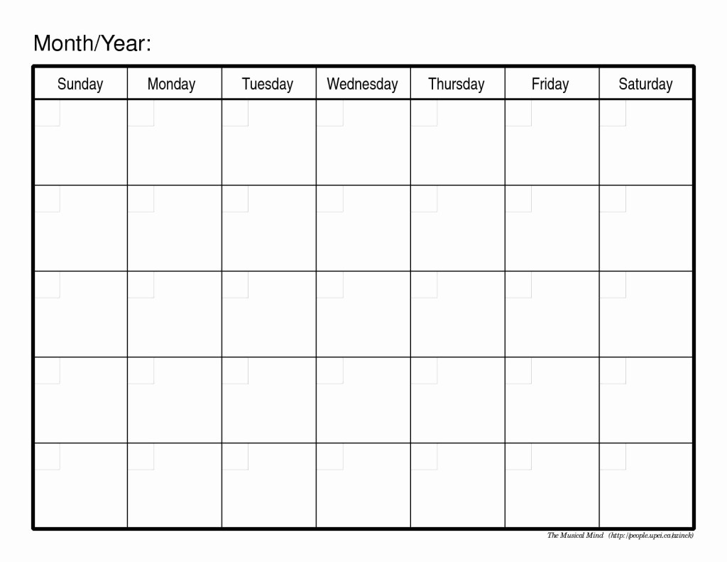 Blank May Calendar 2017 Printable Fresh Blank Monthly Calendar 2017 February 2017 Monthly Calendar