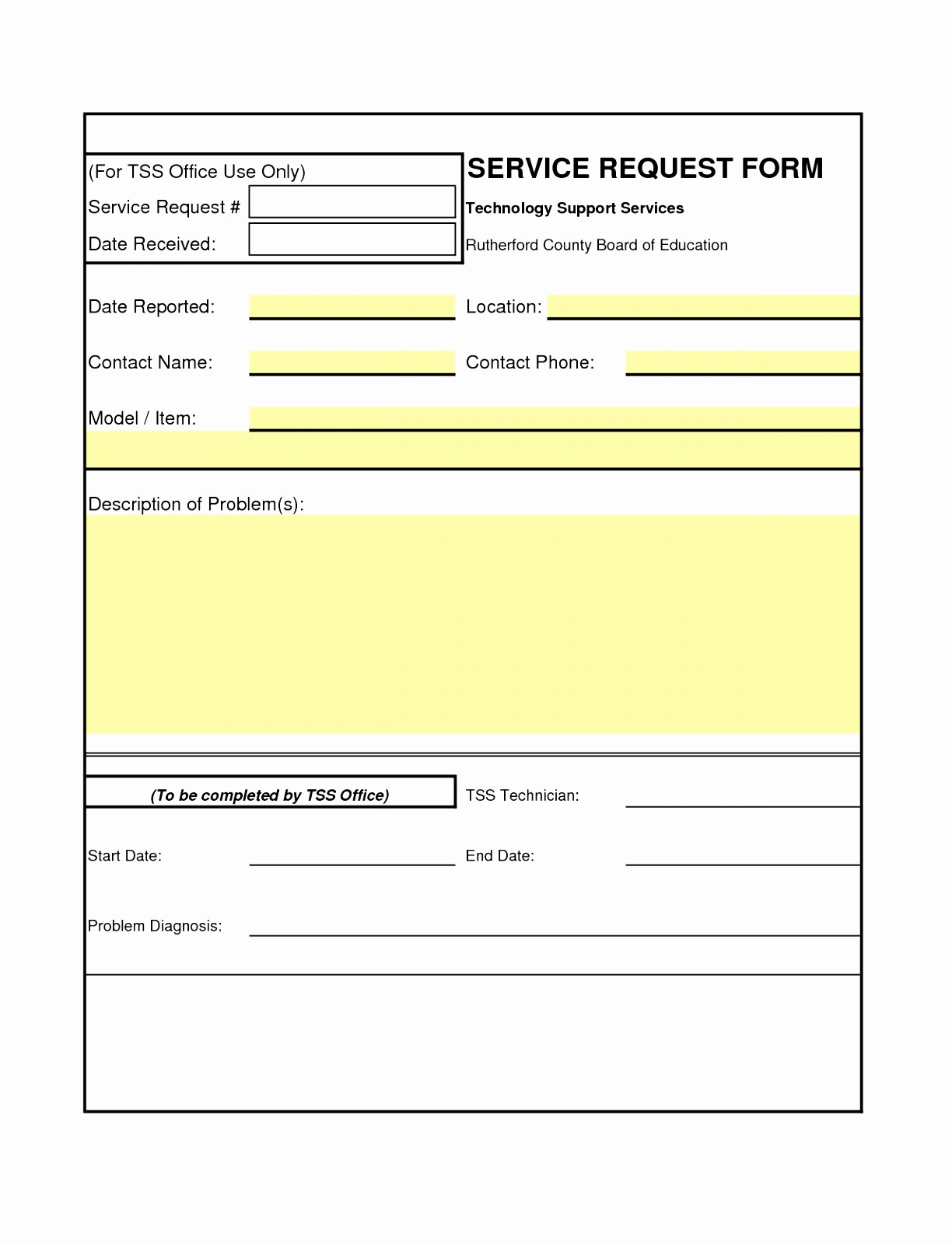 Blank order form Template Excel Fresh 12 Blank Work order Template Wtayt