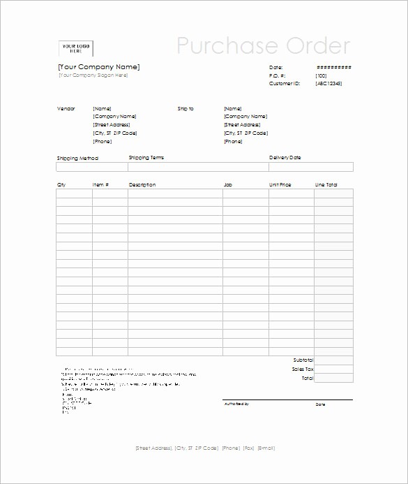 Blank order form Template Excel New order form Template – 27 Free Word Excel Pdf Documents
