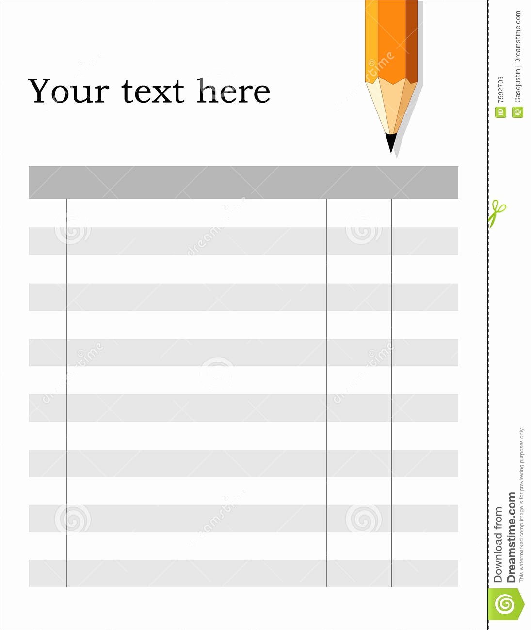 Blank P&amp;amp;l form Awesome Blank form White Background Stock Vector Image