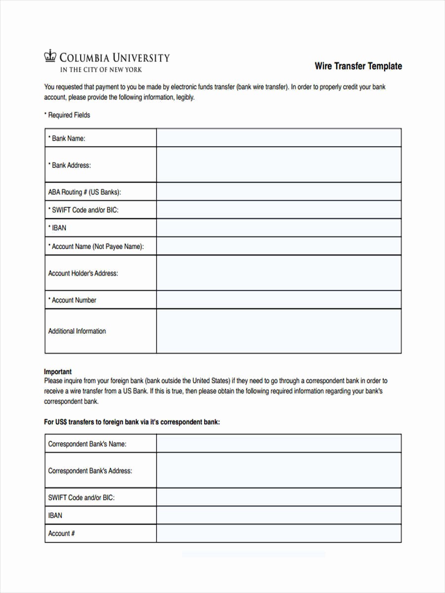 Blank P&amp;amp;l form Lovely Blank Transfer forms 5 Free Documents In Word Pdf